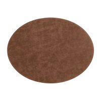 Freeform Platzset oval Hellbraun/Dunkelbraun 45 x 34 cm