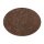 Freeform Platzset oval Hellbraun/Dunkelbraun 45 x 34 cm