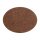 Freeform Platzset oval Hellbraun/Dunkelbraun 45 x 34 cm
