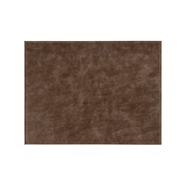 Freeform Platzset rechteckig Hellbraun/Dunkelbraun 40 x 30 cm