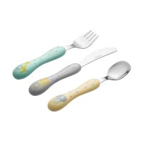 Viners Baby-Besteck 3er-Set Edelstahl/Kunststoff