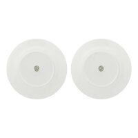Speiseteller mit Fahne 27 cm Weiß Set 2 Stück