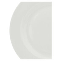 Speiseteller mit Fahne 27 cm Weiß Set 2 Stück