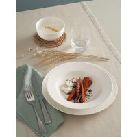 Suppenteller mit Fahne 23 cm Weiß Set 2 Stück