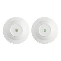 Suppenteller mit Fahne 23 cm Weiß Set 2 Stück