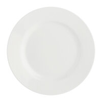 Dessertteller mit Fahne 20 cm Weiß