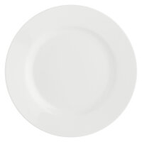 Teller mit Fahne 20 cm Weiß / Set 2 Stück