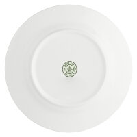 Teller mit Fahne 20 cm Weiß / Set 2 Stück