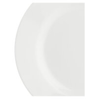 Teller mit Fahne 20 cm Weiß / Set 2 Stück