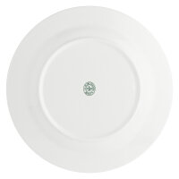 Servierplatte rund mit Fahne 30 cm Weiß