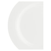 Servierplatte rund mit Fahne 30 cm Weiß