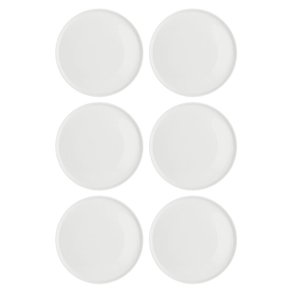 Teller flach Essenziale Gourmet Ø 21 cm Weiß Set 6 Stück