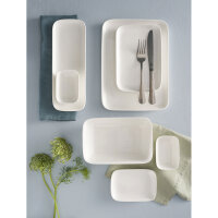 Teller rechteckig Essenziale New Age 30 x 11 cm Weiß