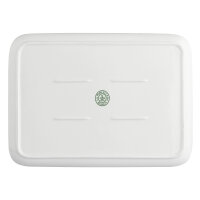 Teller rechteckig Essenziale New Age 30 x 22 cm Weiß