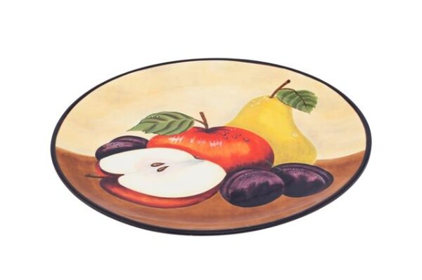 Teller flach 27cm handbemalt "TOSCANA"