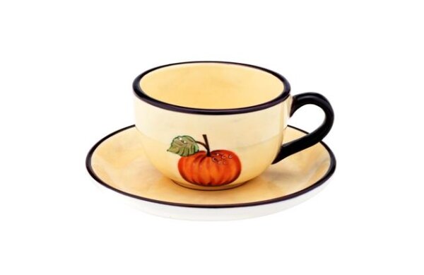 Teetasse mit Untere handbemalt "TOSCANA"