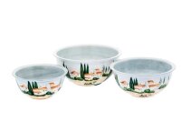 Schüssel rund 30cm handbemalt  "SIENA"