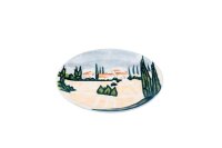 Teller flach 27cm handbemalt  "SIENA"