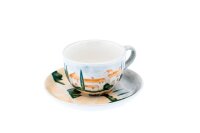 Teetasse mit Untere handbemalt  "SIENA"