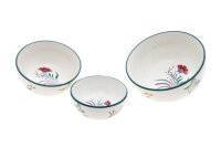 Schale rund 24cm handb."BLÜTENZAUBER"