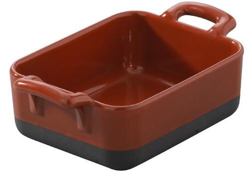 AUFLAUFFORM 33 cl RECHTECKIG Piment-rot