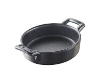 CREME BRULEE 3 cl OVAL mini Gusseisenoptik