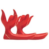 Luigi Colani Porzellan Eierbecher Set 2 tlg. rot