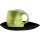 Luigi Colani Porzellan Kaffee - Cappuccino Tasse mit Untertasse color green 2 tlg.
