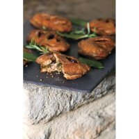 BURGER & STEAKTELLER  QUADRATISCH 25 x 25 cm Schieferoptik