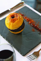 BURGER & STEAKTELLER  QUADRATISCH 25 x 25 cm Schieferoptik