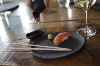 STEAKTELLER RUND 20 cm Matt schiefer