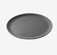 BURGER & STEAKTELLER rund 26,8 cm Matt schiefer