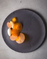 STEAKTELLER RUND 28,5 cm Matt schiefer