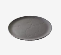 STEAKTELLER RUND 28,5 cm Matt schiefer