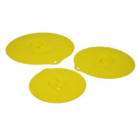 Silikondeckel 29cm „FUNNY KITCHEN“ gelb