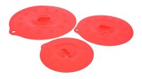 Silikondeckel 18cm „FUNNY KITCHEN“ rot