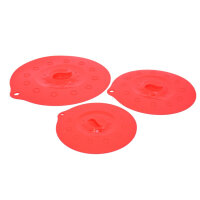 Silikondeckel 23cm „FUNNY KITCHEN“ rot