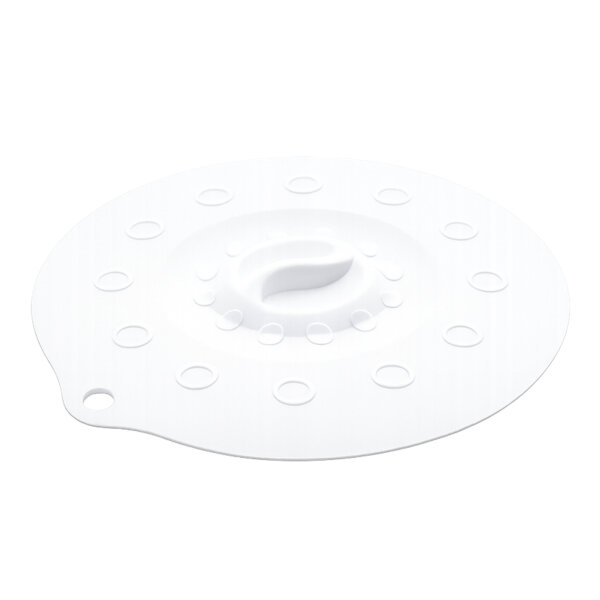 Silikondeckel 29cm „FUNNY KITCHEN“ weiß