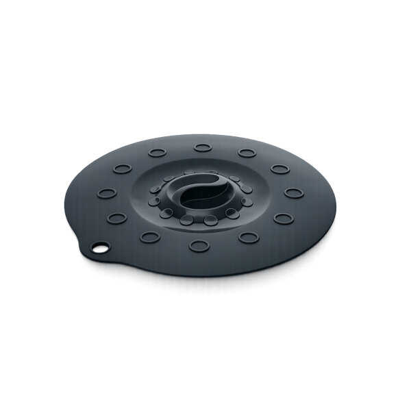 Silikondeckel 18cm „FUNNY KITCHEN“ schwarz